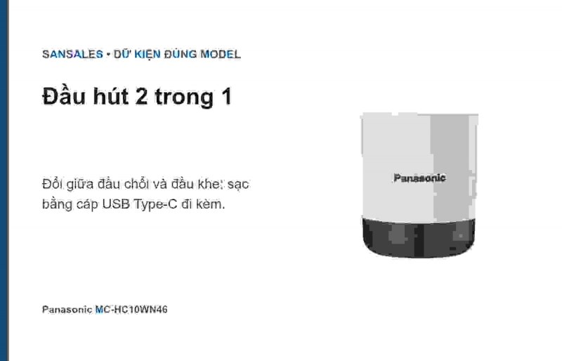 Hộp bụi và bộ lọc Panasonic MC-HC10WN46