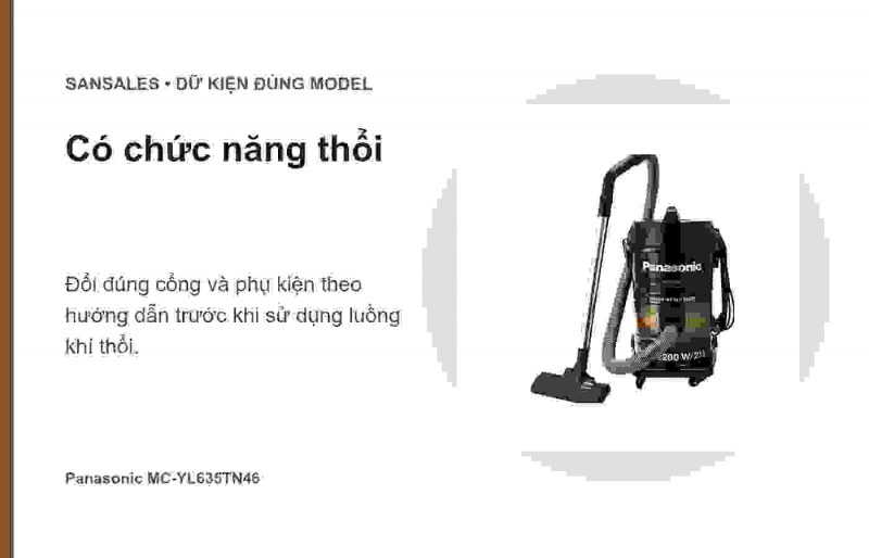 Cổng thổi Panasonic MC-YL635TN46