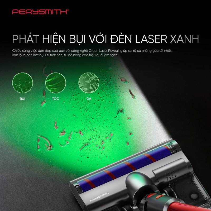 PerySmith K2MAX-II - Đèn laser là công cụ lập tuyến, không phải cảm biến đo bụi