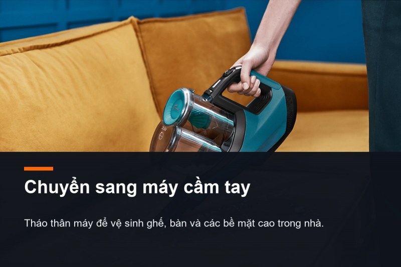Philips SpeedPro Aqua FC6729/82 - Đầu 180° đi trước, khăn lau đi sau
