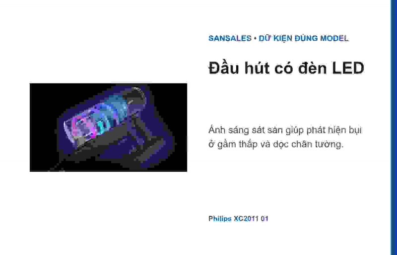 Philips XC2011/01 ở cấu hình cầm tay