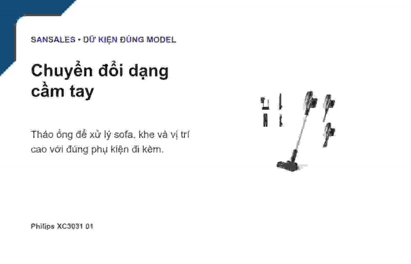 Thân máy và phụ kiện Philips XC3031/01