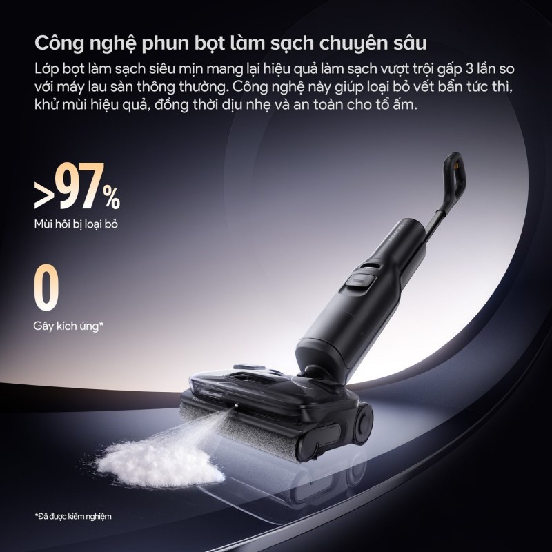 Roborock F25 ACE Pro - 25.000 Pa, 30 N và 430 vòng/phút tạo thành một chuỗi xử lý