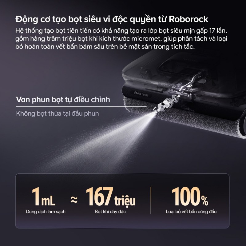 Roborock F25 ACE Pro - Bình sạch 1.000 mL đổi ưu tiên từ châm nước sang kiểm soát bình bẩn