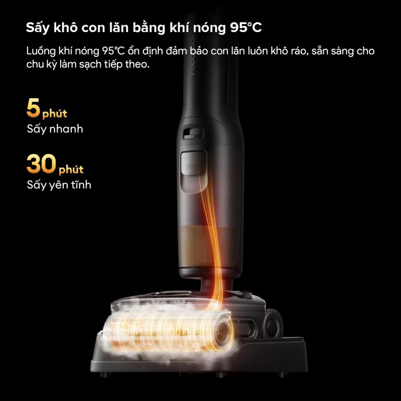 Roborock F25 Steam - Trạm 95°C xử lý phần việc sau khi lau