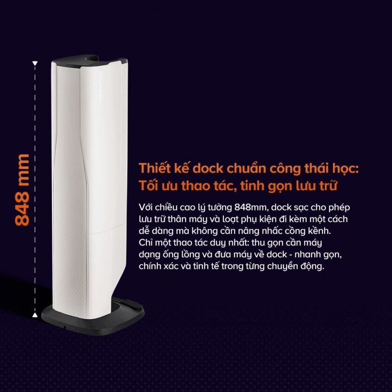 Roborock H60 Hub Pro - Hộp 500 mL vẫn phải được kiểm tra dù có tự đổ
