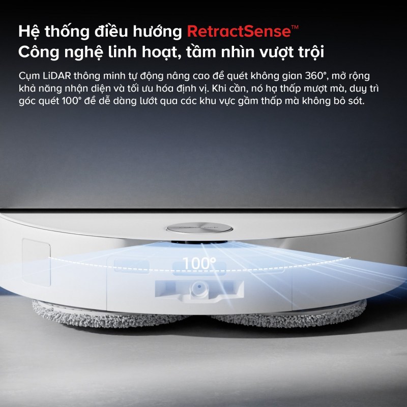 Tính năng 3 của Robot hút bụi Roborock Qrevo EdgeT
