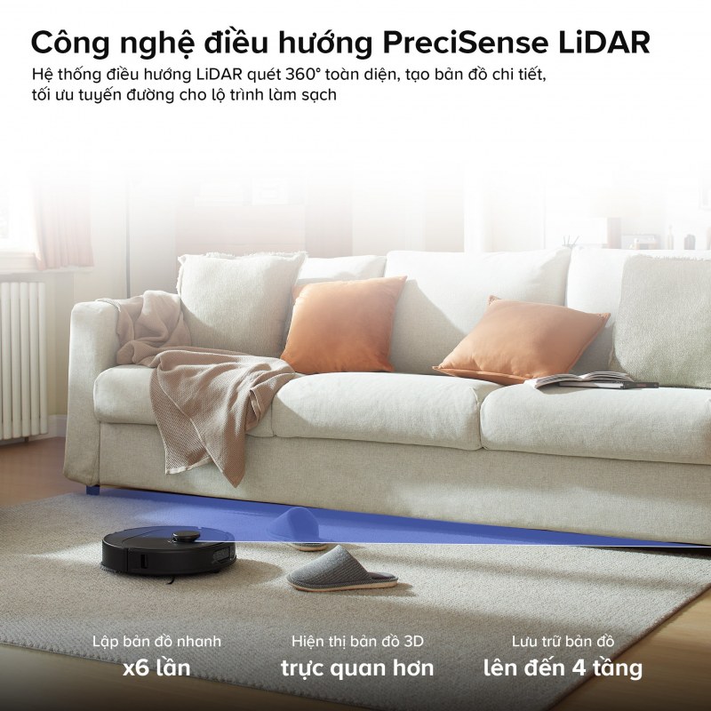 Tính năng 3 của Robot hút bụi Roborock Qrevo S Pro