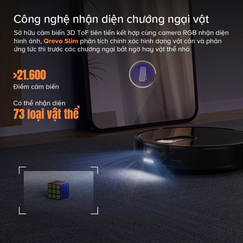 Tính năng 1 của Robot hút bụi Roborock Qrevo Slim