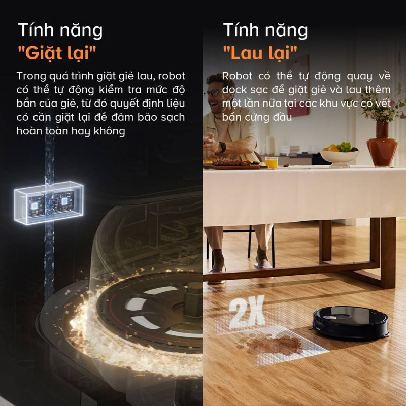 Tính năng 2 của Robot hút bụi Roborock Qrevo Slim