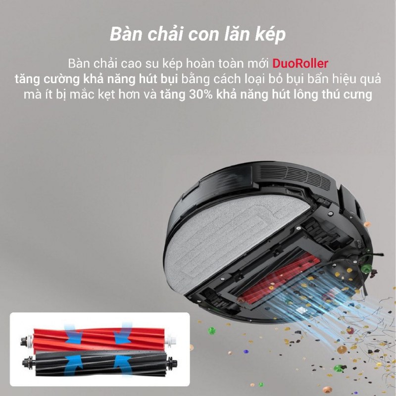 Hệ thống lau rung VibraRise 3000 lần mỗi phút trên Roborock S8