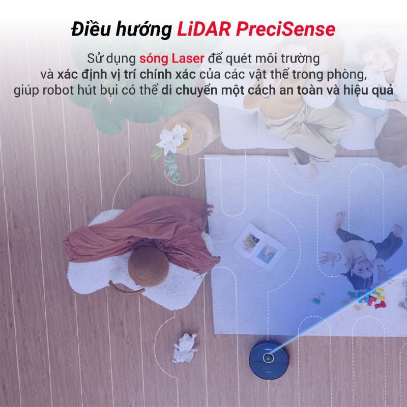 PreciSense LiDAR lập bản đồ cho Roborock S8