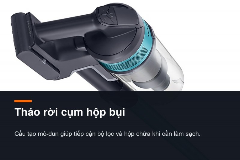 Samsung Jet 60 Turbo VS15A6031R1 - Pin 40 phút kết thúc ở đầu hút nào?
