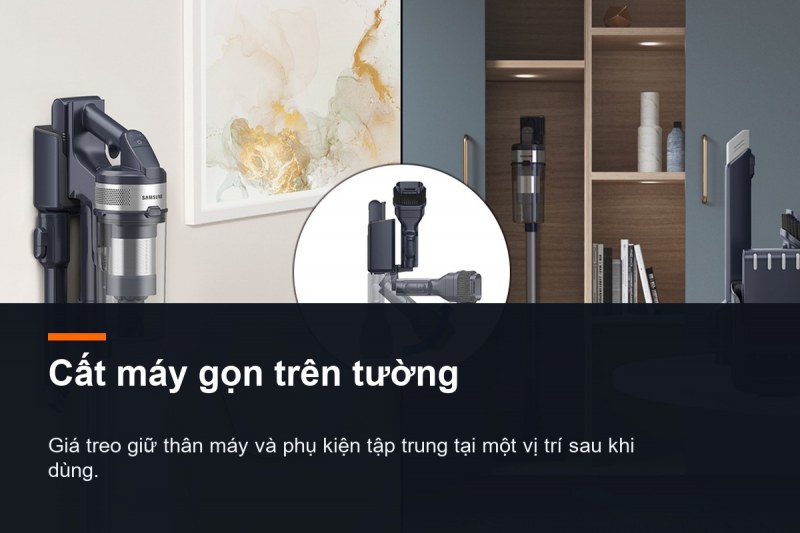 Samsung Jet 60 Turbo VS15A6031R1 - Jet Cyclone giữ luồng khí khỏi mang hết bụi lên lọc