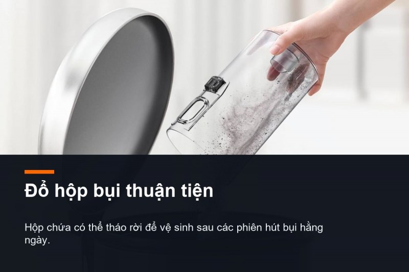 Samsung Jet 60 Turbo VS15A6031R1 - Hộp 0,8 lít là khoảng đệm, không phải kho chứa dài ngày