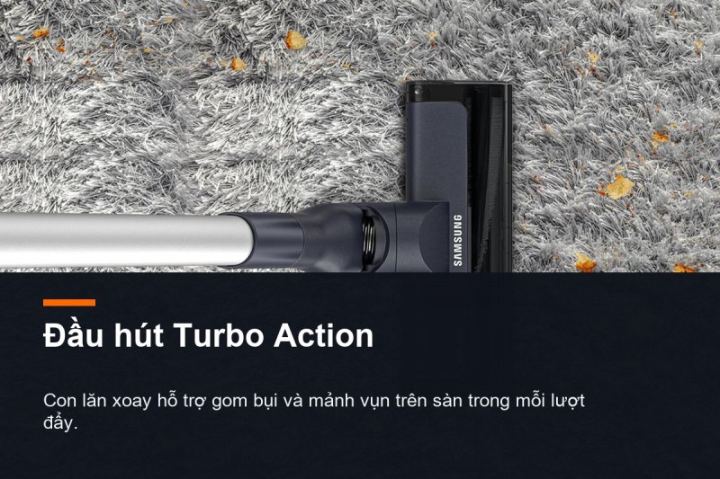 Samsung Jet 60 Turbo VS15A6031R1 - 150 W và 410 W đứng ở hai phía khác nhau