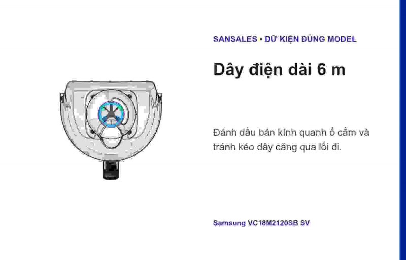 Hộp bụi tháo rời của Samsung VC18M2120SB/SV