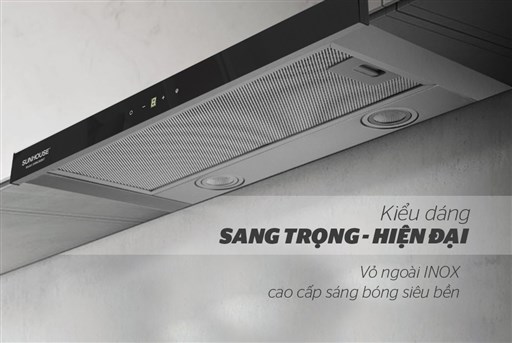 Mặt dưới inox của máy hút mùi Sunhouse SHB6288MT
