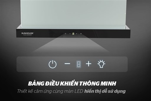 Bảng điều khiển cảm ứng và màn hình LED của Sunhouse SHB6288MT