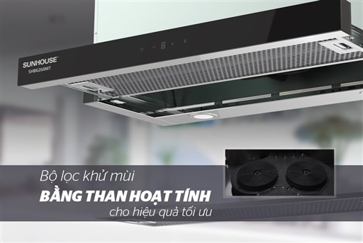 Bộ lọc than hoạt tính của máy hút mùi Sunhouse SHB6288MT