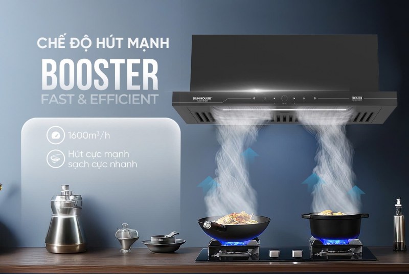 Chế độ Booster trên Sunhouse SHB72025