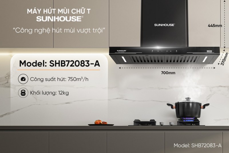 Kích thước Sunhouse SHB72083-A