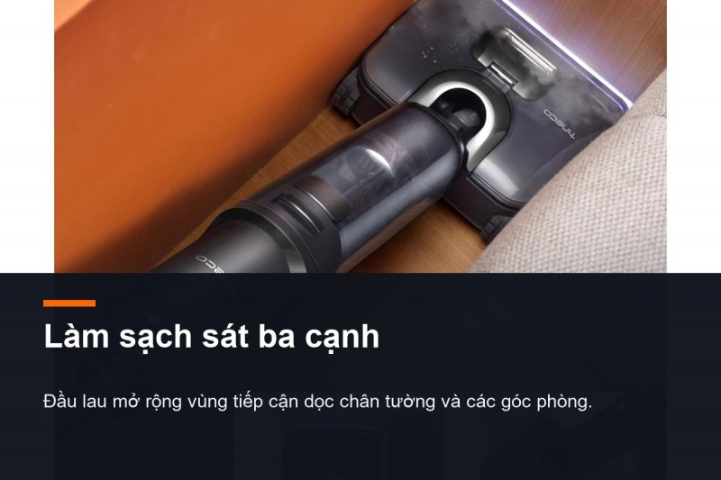 Tineco FLOOR ONE S7 Stretch Steam - 880 ml vào, 700 ml trở về