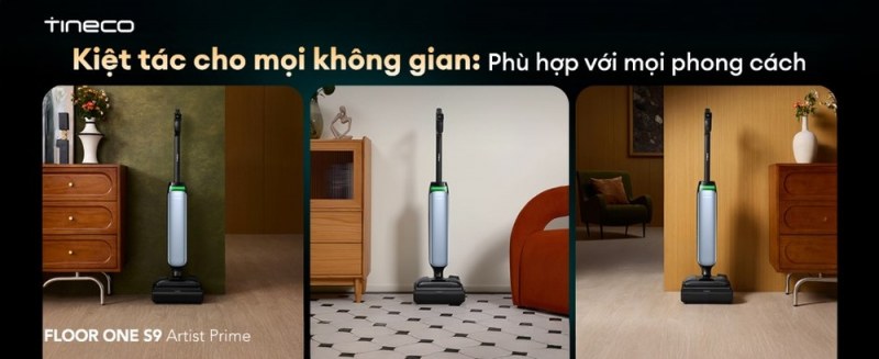 S9 Artist Prime được minh họa cạnh nhiều kiểu nội thất