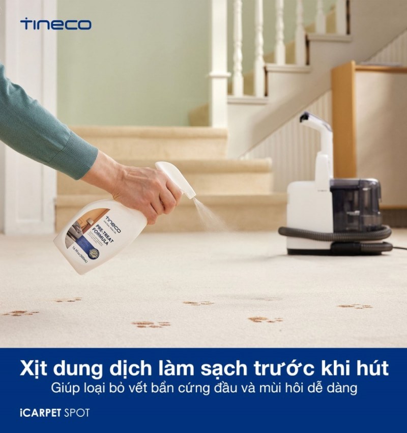Dung dịch tiền xử lý dùng trước công đoạn hút trên iCarpet Spot