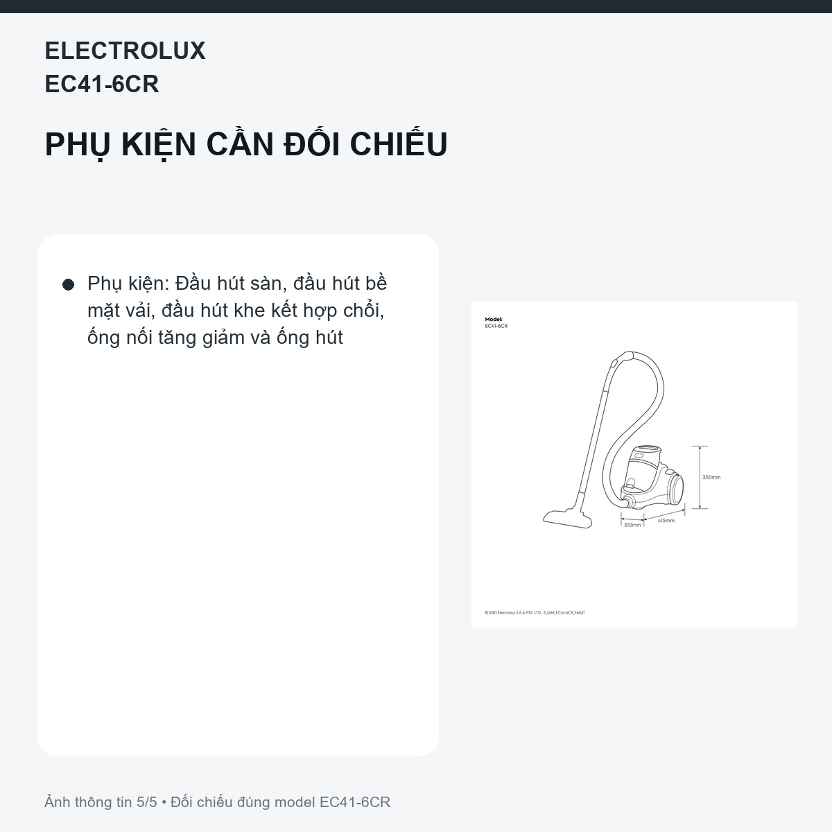 Electrolux EC41-6CR - 83 dBA quyết định thời điểm dùng trong căn hộ