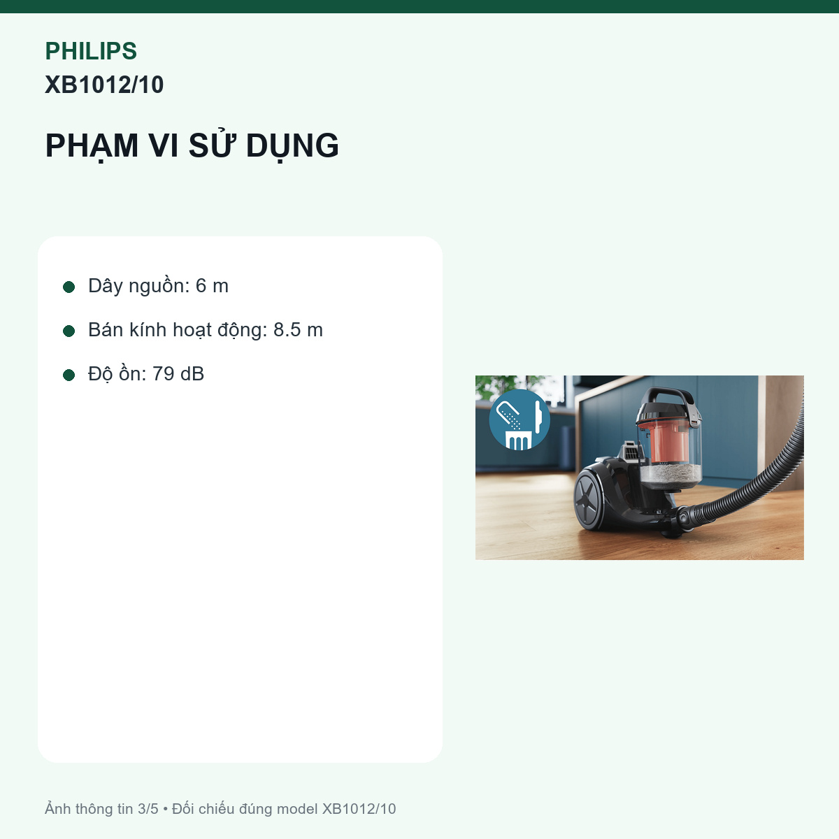 Philips XB1012/10 - Hệ lọc ba tầng đòi hỏi hai cách chăm sóc