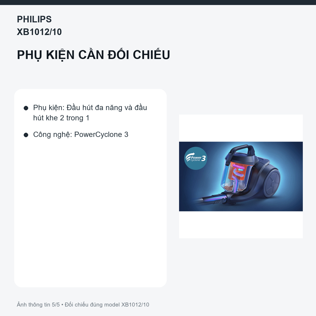 Philips XB1012/10 - Đầu khe 2 trong 1 phải giải quyết đúng điểm nhỏ