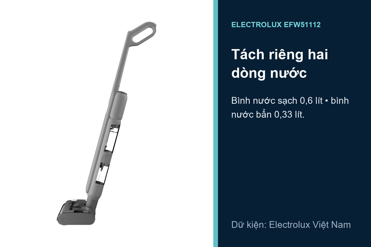 Electrolux EFW51112 - Bình nước sạch 0,6 lít và bình nước bẩn 0,33 lít