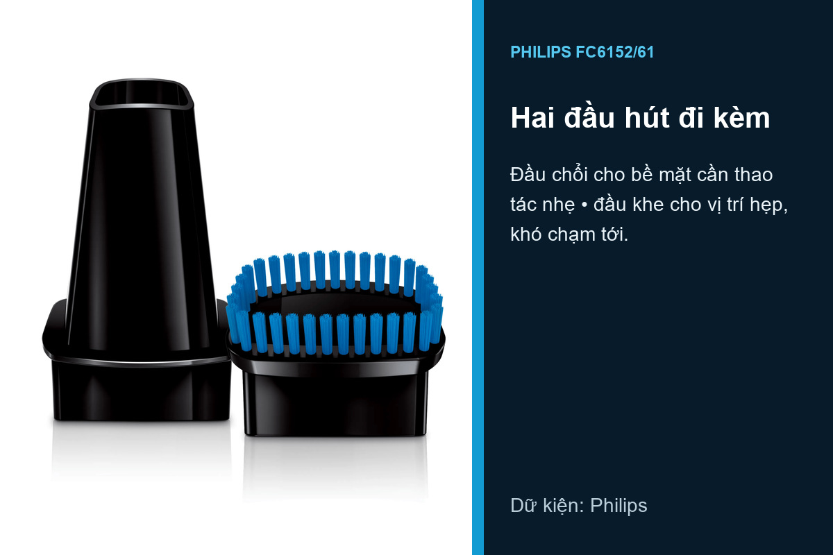 Đầu chổi và đầu hút khe đi kèm Philips FC6152/61