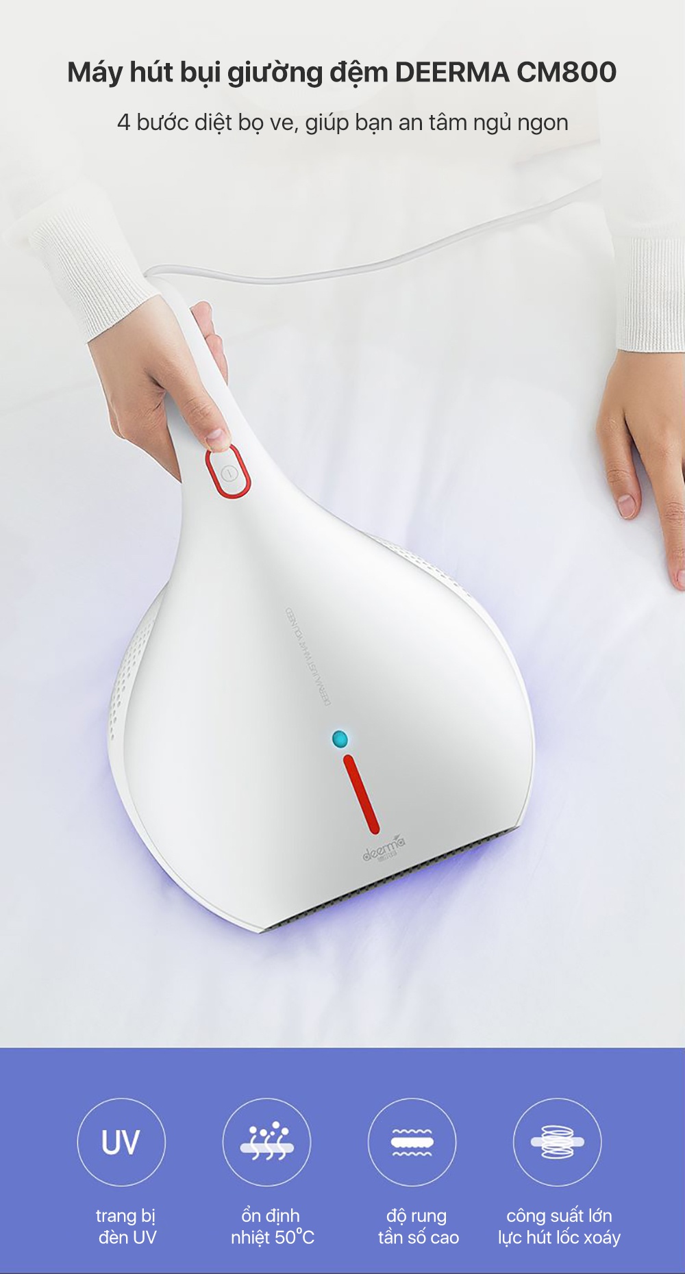 Bốn cơ chế làm sạch của Deerma CM800