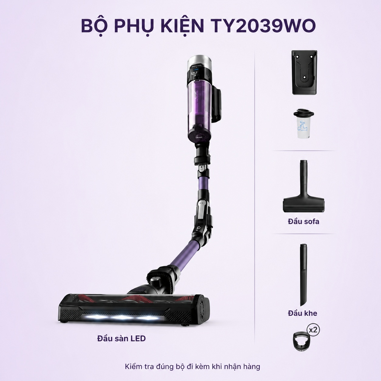 Bộ phụ kiện đi kèm Tefal TY2039WO