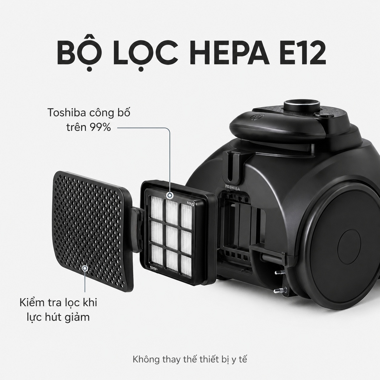 Bộ lọc HEPA E12 của Toshiba VC-BL160F(K)