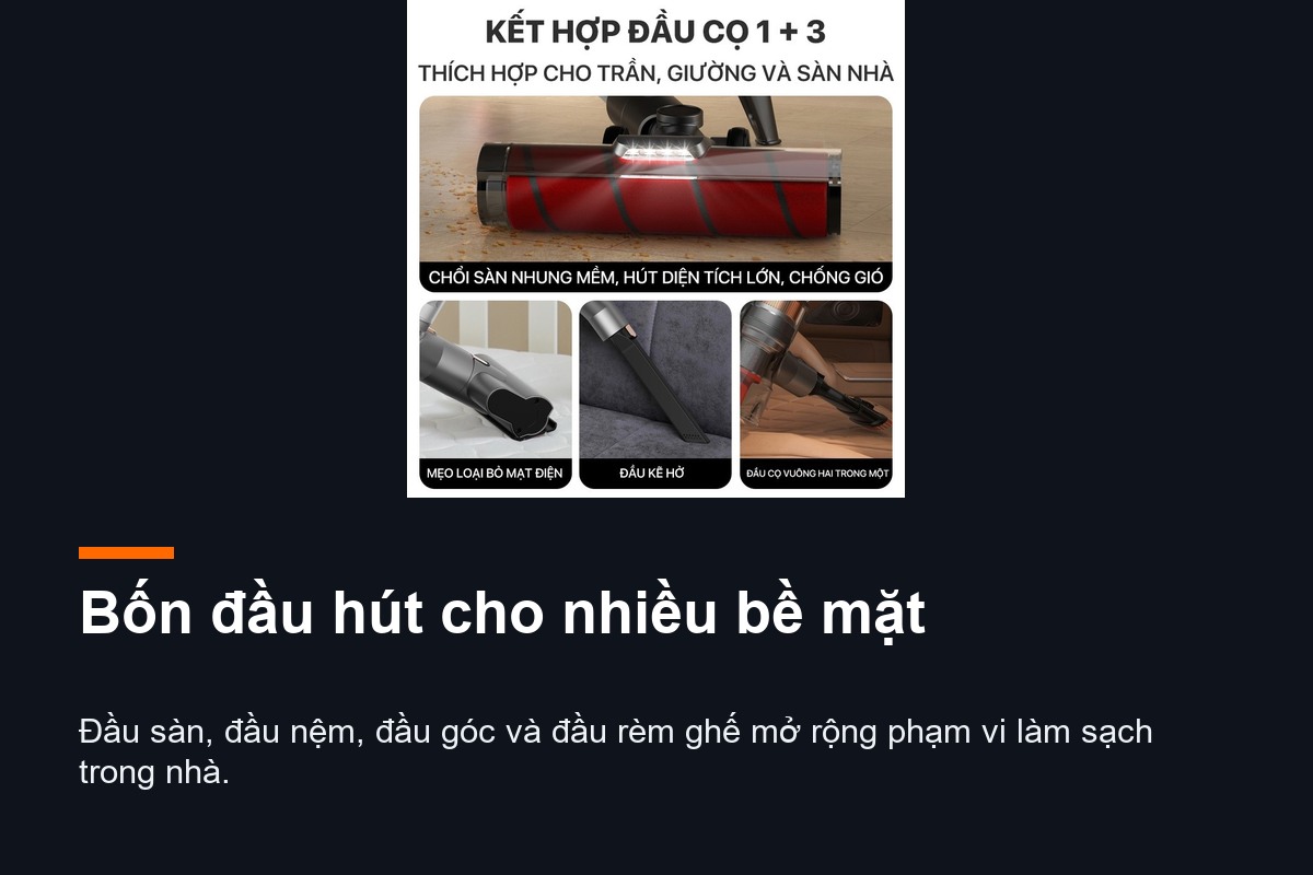 Chế độ mạnh Deerma VC80
