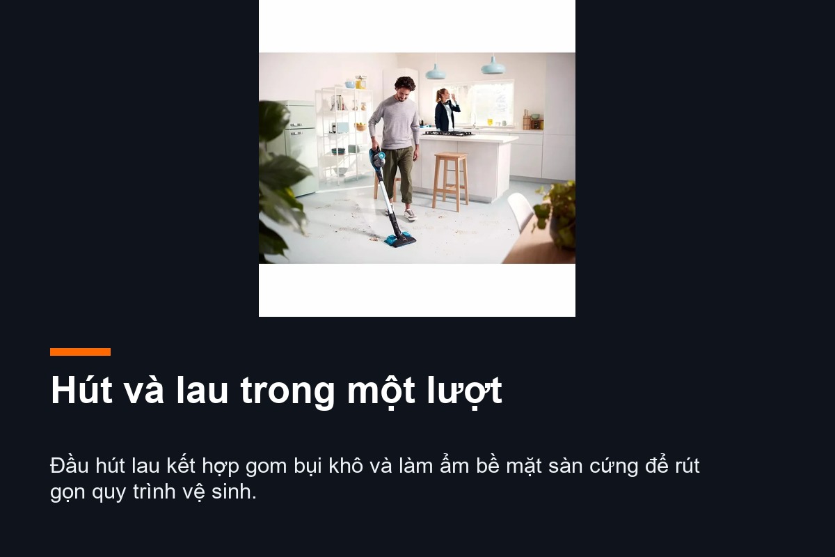 Máy hút bụi lau sàn Philips SpeedPro Aqua FC6728/01