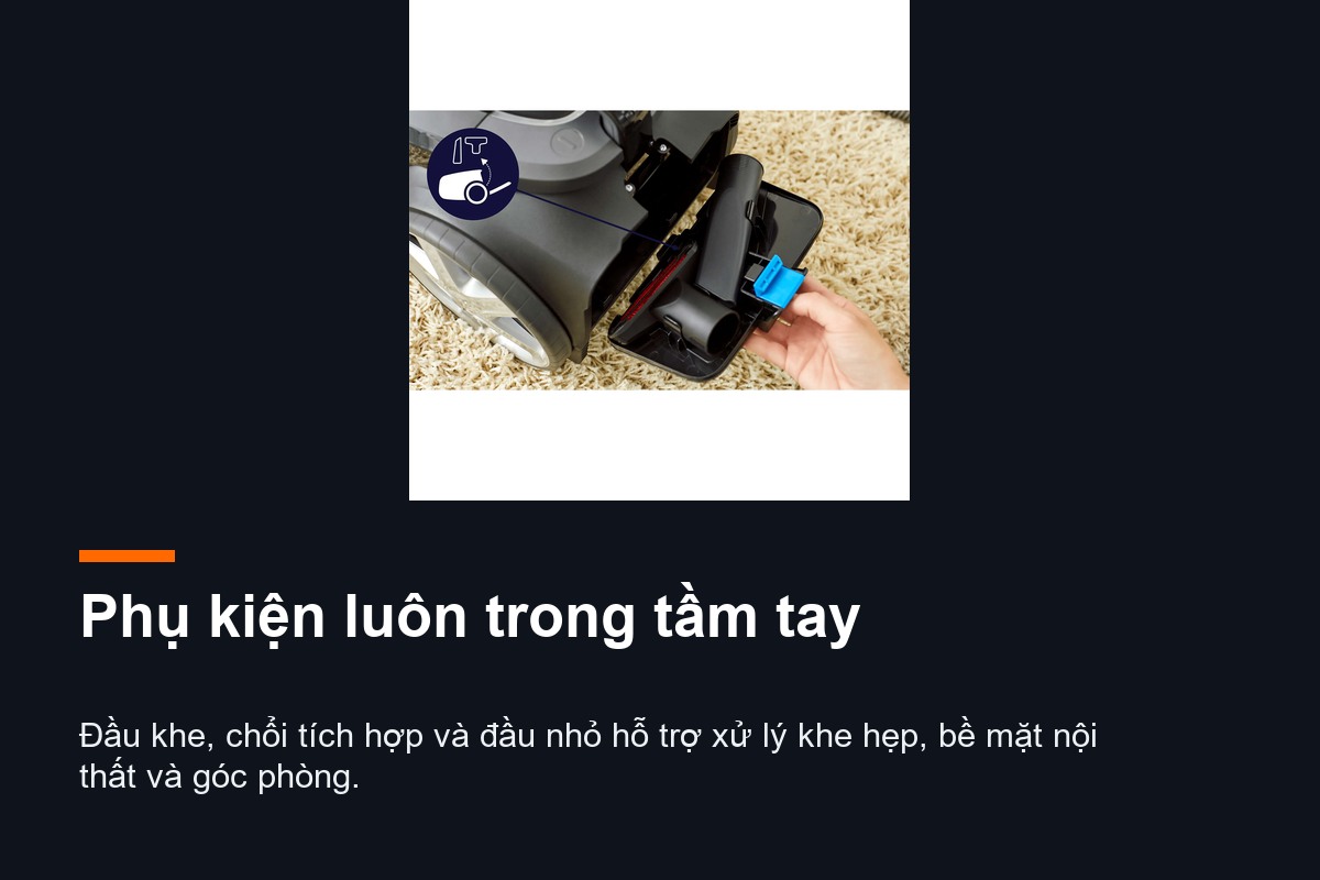 Đầu hút TriActive Philips FC9728/01