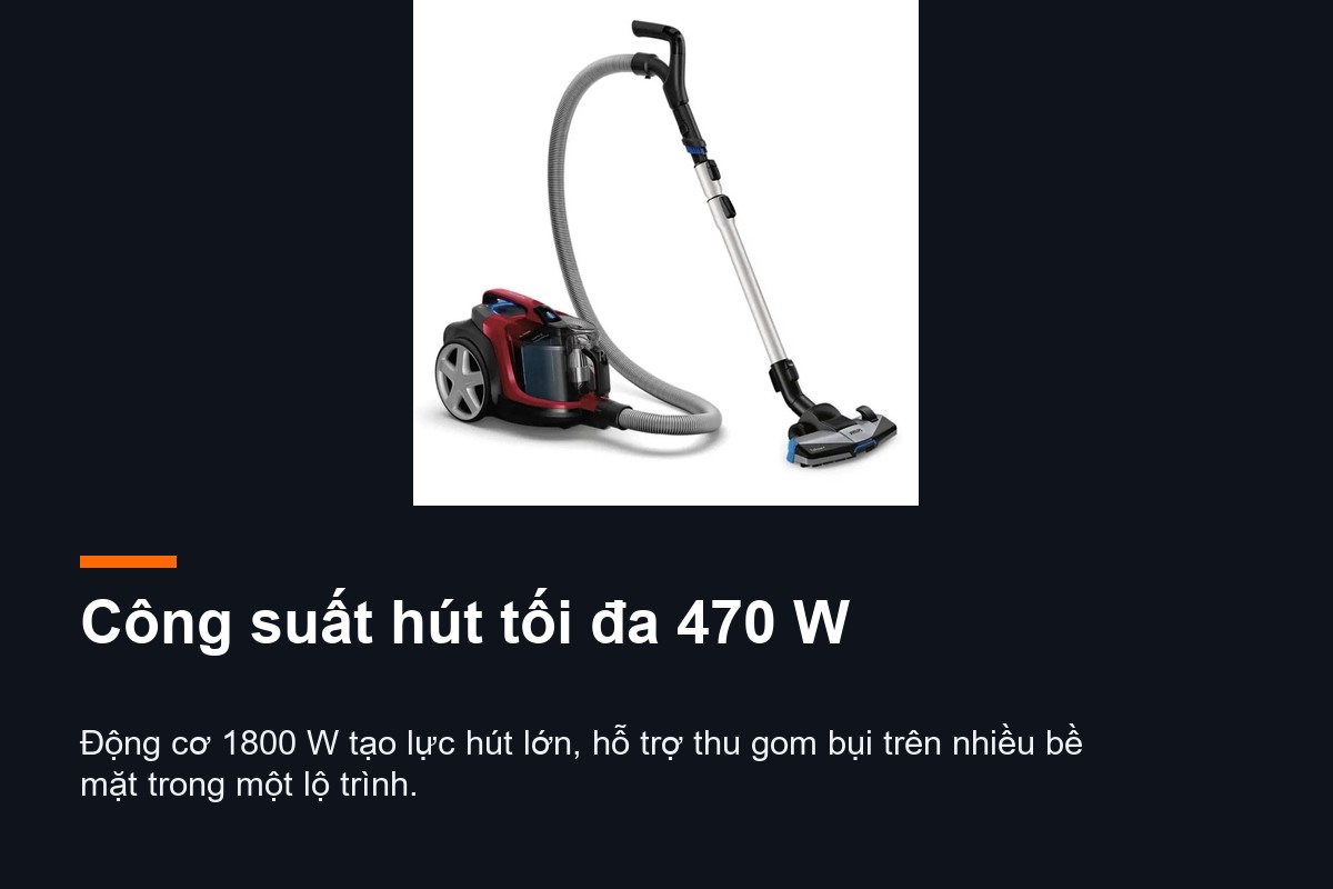 Điều khiển trên tay cầm Philips FC9735/81