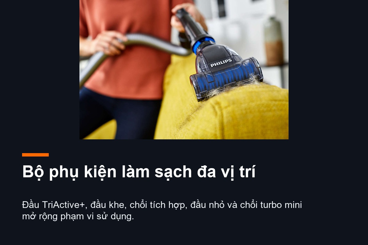 TriActive Plus và chổi turbo mini Philips FC9735/81