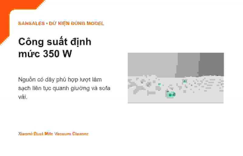 Hộp bụi trong suốt và bộ lọc Xiaomi Dust Mite Vacuum Cleaner