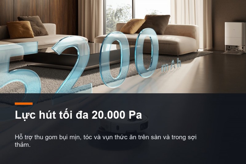 Robot hút bụi Xiaomi Robot Vacuum 5 Pro - hình minh họa 1