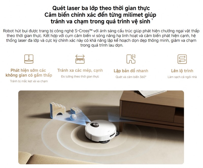 Trạm giặt nước nóng 80 độ C của Xiaomi Robot Vacuum 5