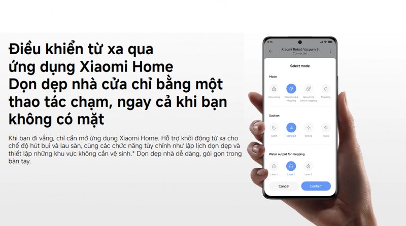 Kết nối Xiaomi Home trên Xiaomi Robot Vacuum 5