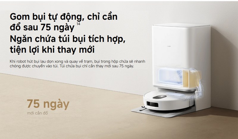 Bản đồ thời gian thực của Xiaomi Robot Vacuum 5