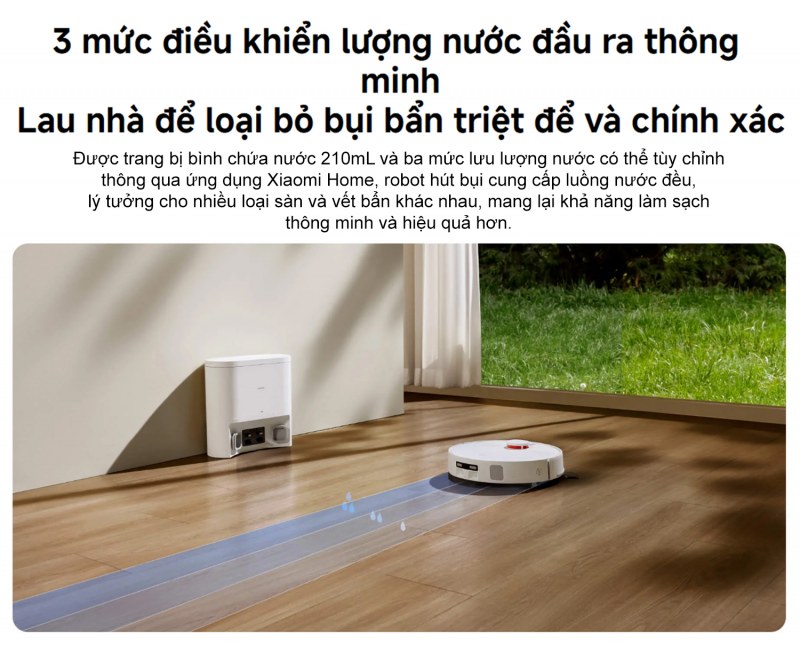Ba mức điều khiển lượng nước trên Xiaomi H40