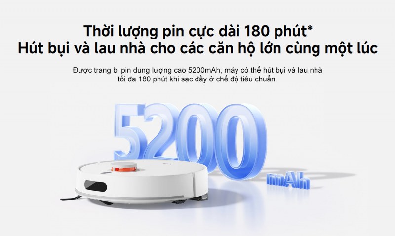 Bản đồ LDS 360 độ của Xiaomi Robot Vacuum H40