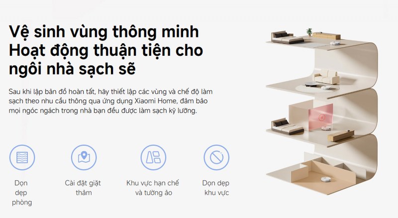 Pin 5.200 mAh trên Xiaomi Robot Vacuum H40